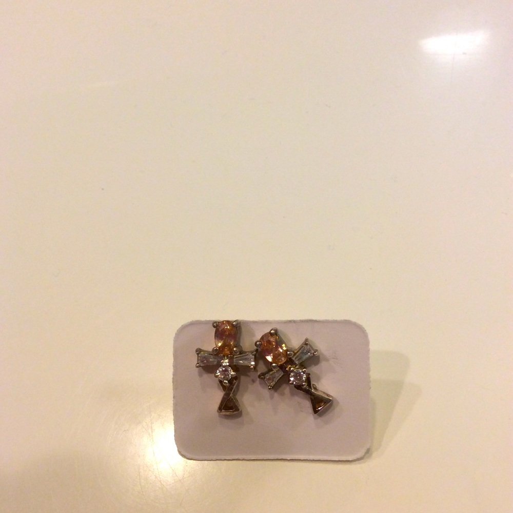 A cross earring
